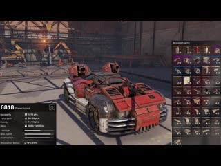 Crossout assembling car #135 red2 cat [ver ]