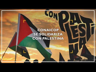 Integrantes de conaicop se solidarizan con palestina