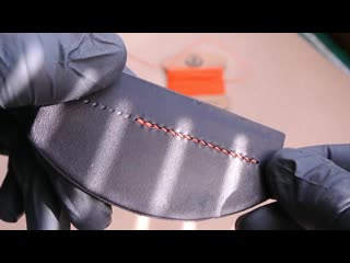 Французский седельный шов ёлочка с двух сторон