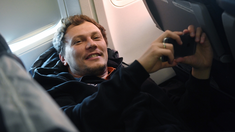 Перелет в неаполь на матч лиги чемпионов (20 11 2017)