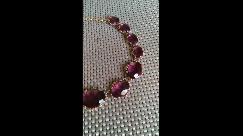 Колье аметист