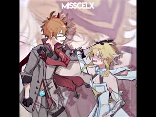 ↬ genshin impact ; lumine x childe