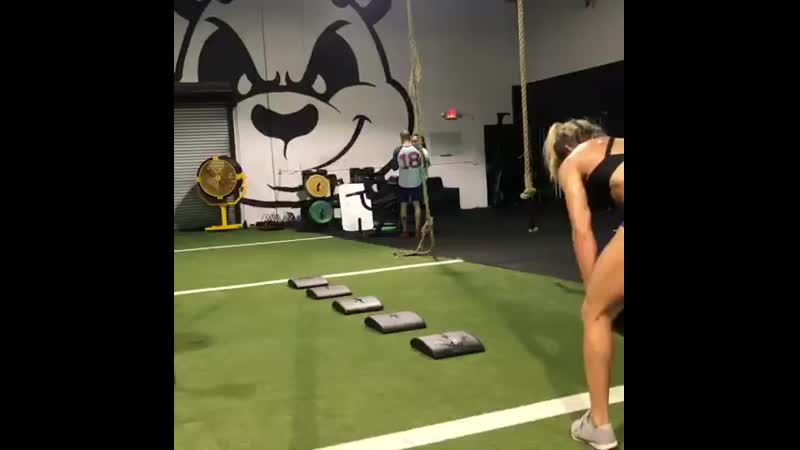 Handstand walk and push ups with ball