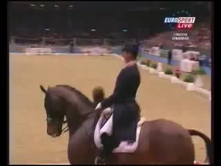 Carl hester & liebling ii grand prix kur % fei world cup dressage 2009 uk london olympia