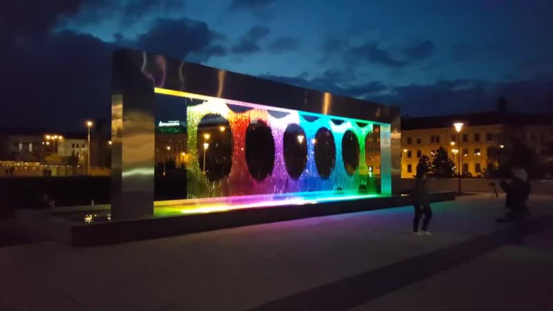 Брно чехия фонтан возле театра имени яначека