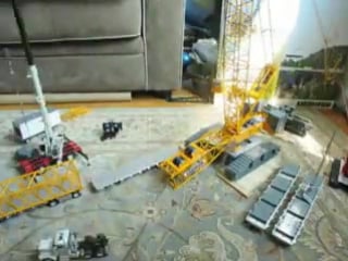 Liebherr lr 1750 time elapse of erection