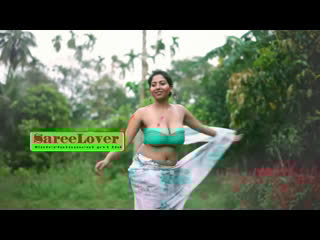 Anjani white print saree redheart entertainment