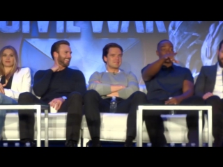 Full captain america civil war press conference (part 2 team cap) with cast and directors
