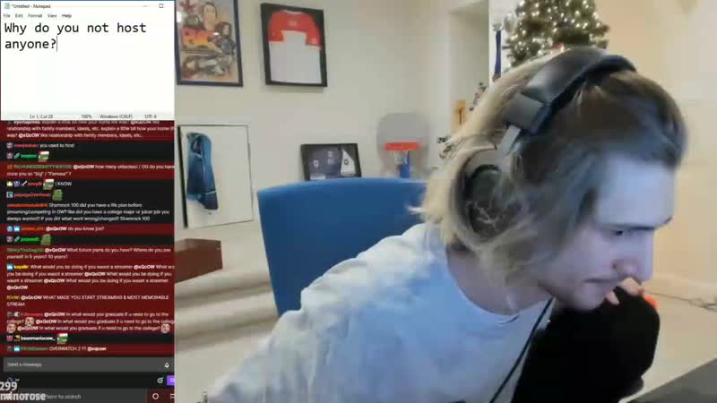 Xqcow | о хостах на twitch