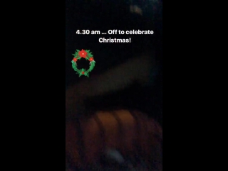 Road trip for christmas party on silvia colloca instagram stories