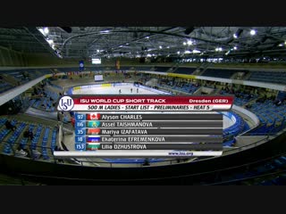 Isu world cup 01 03 02 2018/19 dresden (ger) (1 день) preliminaries 500m