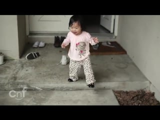 Kayden rain little girl experiences her first rainfall