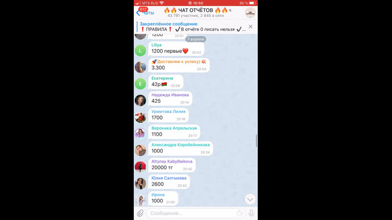 Отчёты 7 апреля 2020
