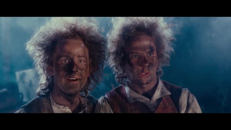 Хоббиты запускают фейерверк гэндальфа властелин колец братство кольца