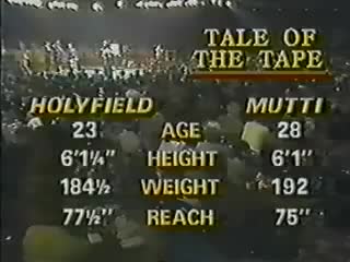 Evander holyfield vs chisanda mutti(1986 03 01 )