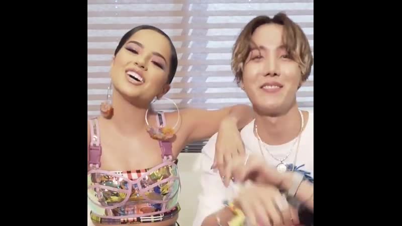 190927 the secret is out! j hope and becky g just dropped their new collab #chickennoodlesoup @ spotify