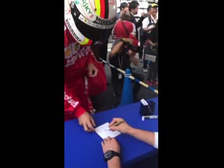 Seb, if you wanted an autograph, you just had to ask