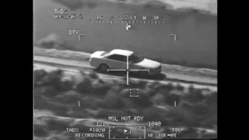 Ирак февраль 2007 ah 64 apache уничтожает автомобиль вместе с подозреваемыми в связях с повстанцами