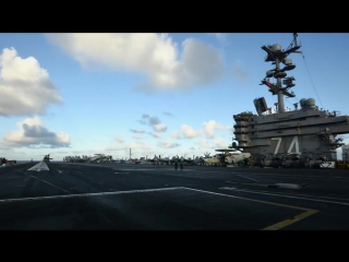 Один день на авианосце uss john c stennis (cvn 74)