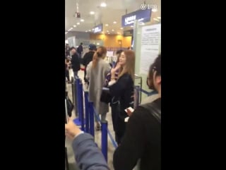 [fancam] exid's junghwa @ 160317 pudong airport