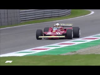 Джоди шектер на своей чемпионской ferrari 312t4 в монце 2019 год