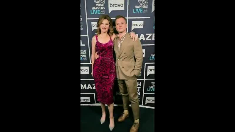 Taron egerton with sandra bernhard for @bravowwhl with andy cohen