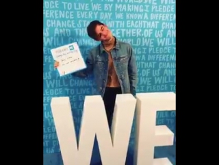 Backstage fun with @connorfranta at #weday
