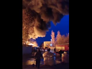 В московской области сгорели мешки с пластиком площадь пожара достигла 2500 квадратов