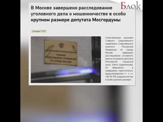 Расследование уголовного дела в отношении депутата мгд от уг навального завершено