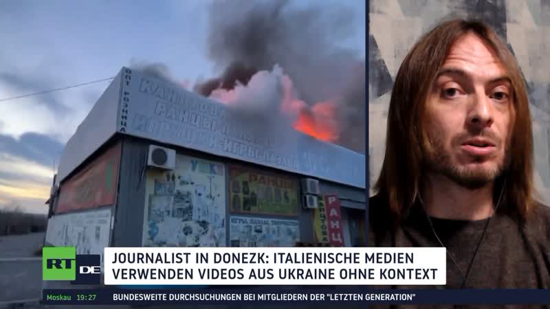 Italienischer journalist in donezk westliche medien schieben ukrainische angriffe gegen zivilisten russland in die schuhe