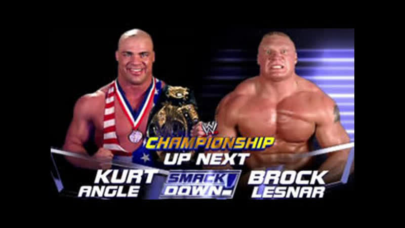 Kurt angle vs brock lesnar