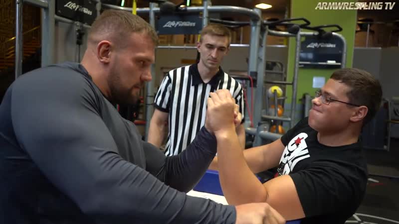 Schoolboy vs russian giant kirill sarychev arm wrestling 2020
