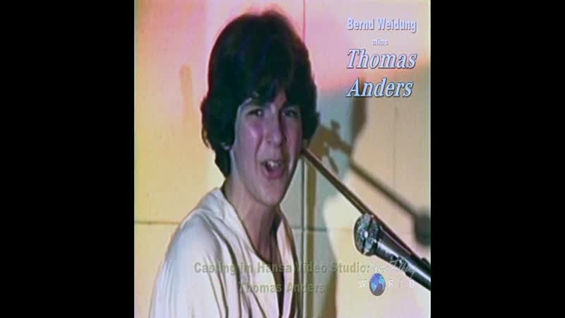 Thomas anders the first casting in record studio hansa, 1979 /mtw
