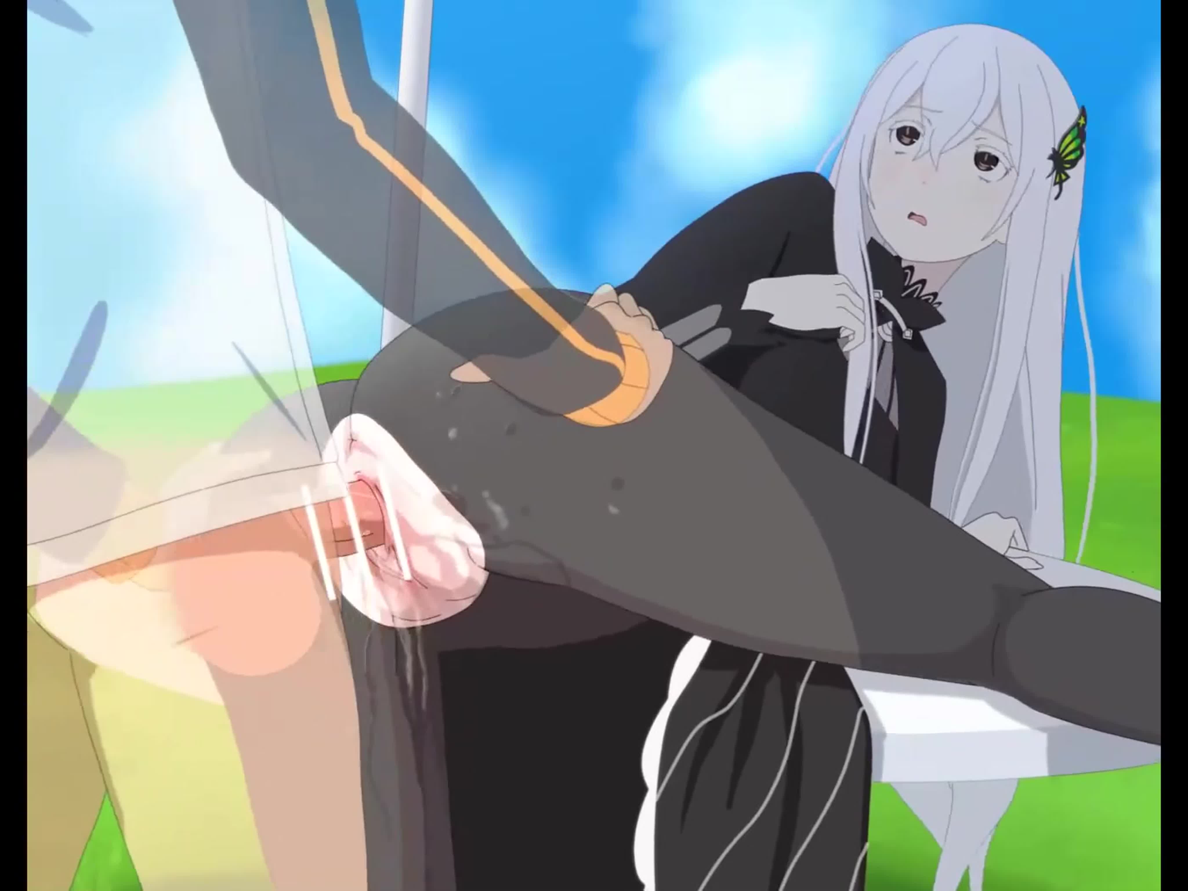 Echidna x subaru natsuki animation; gif; doggystyle; orgasm; creampie;  squirt; latex; stockings; 3d sex porno hentai [rezero] watch online