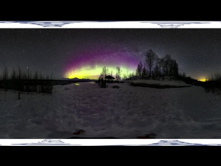 Stunning 360 degree video of alaskan northern lights