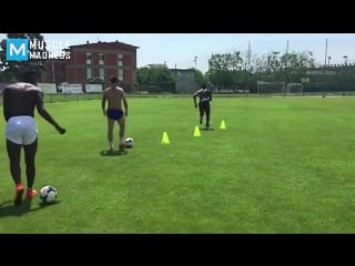 Mario balotelli football training muscle madness