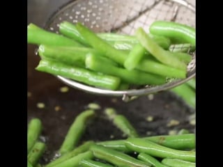 Tasty chinese green beans