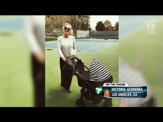 @bretthaber and @martina caught up with @vika7 to talk about motherhood, recovery, and istomin's win