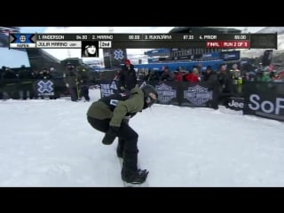 Julia marino wins women’s snowboard slopestyle silver x games aspen 2018