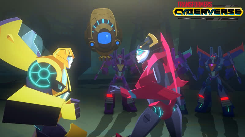 Transformers cyberverse bumblebee and windblade run into a trap [new clip]