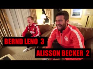 Throwback time willkommen auf dem hotelzimmer von @bernd leno! zu gast @alissonbecker, 20