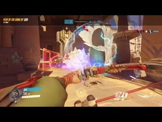 Got our zarya his first clean grav/dragon teamwipe to win a hard fought comp match