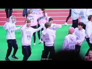 [20170116] monsta x fancam dance time @ idol star athletics championships 2017