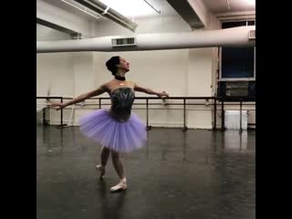 Isabella boylston rehearsing “harlequinade”