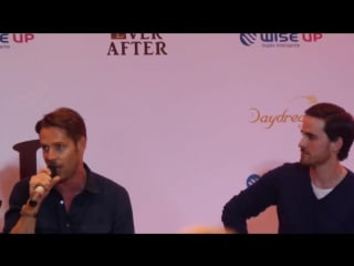 Colin odonoghue, sean maguire and rebecca mader panel at ever after rio 2015