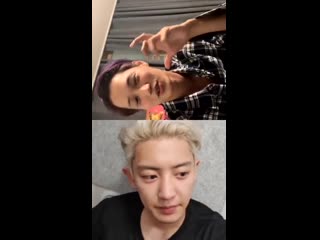 190720 line instagram kai, chanyeol