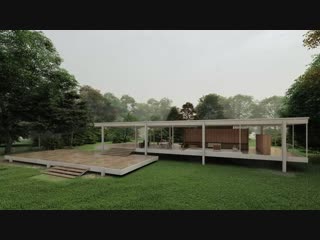 Farnsworth house rain