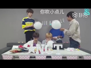 The compilation of renjun being frightened by lucas’ balloon but still he gave lucas new balloons after lucas’ balloons burst
