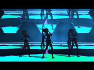 [mmd] hatsune miku, akita neru, luka megurine disturbia