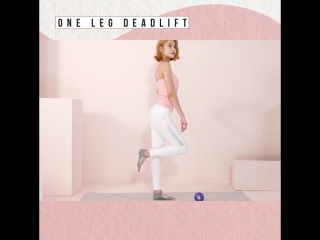 Allets denim fit home training with aoa yuna lesson 5 one leg deadlift